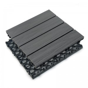 Producent Vandtæt Anti-UV Udendørs Decking WPC DIY Fliser Wood Plastic Composite Kina Badeværelse Fliser