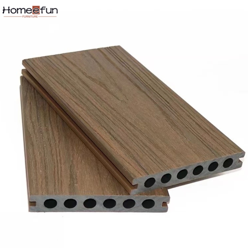 2022 Moderne Hot Vandtæt Træ Plast Composite Udendørs Decking Nem Installation Wpc Decking Gulv Panel Produkt