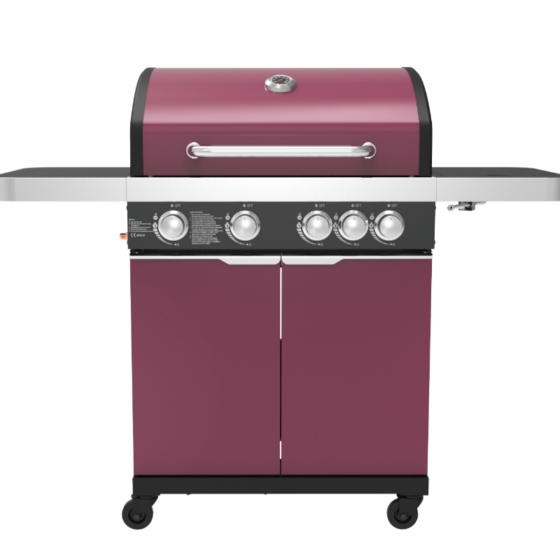 Hot salg Have Gas BBQ Grill OEM Gas og Trækul BBQ Grill med Skabe Hjul Rustfrit Stål Gas Grill Grill