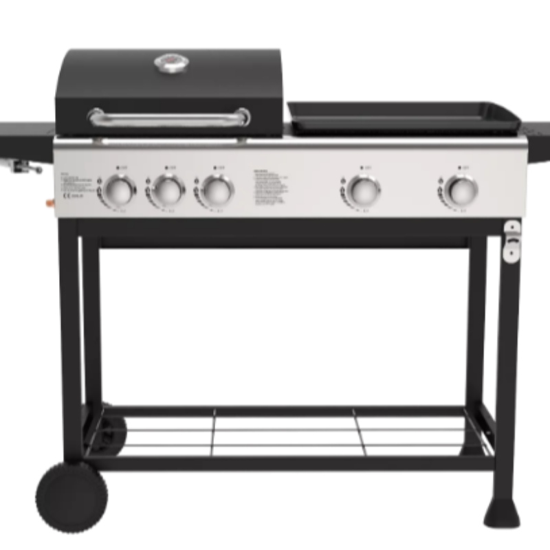 Sort Heavy Duty Grill Udendørs Have Patio Premium BBQ Røgovn Picnic Camping Patio Baggård Madlavning Trækul BBQ Griller
