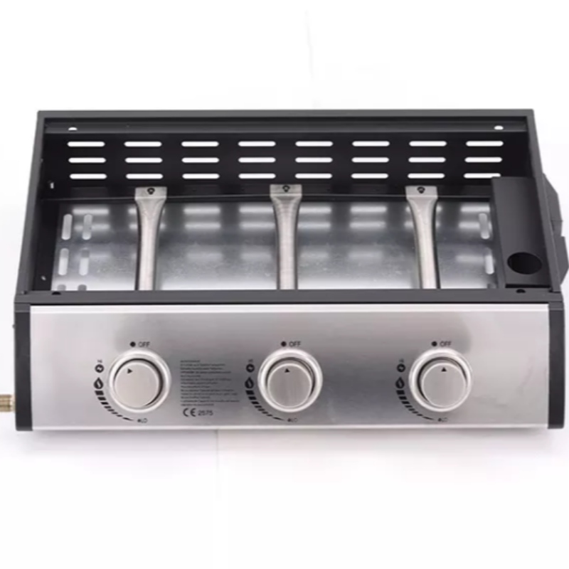 Høj kvalitet Køkken Rustfrit Madlavning Bagning Stål Bordplade Bbq Brænder Gas Grill Bærbar BBQ Grill
