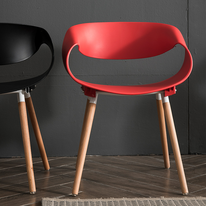 Moderne plaststol høj kvalitet café stolestolestol restaurant