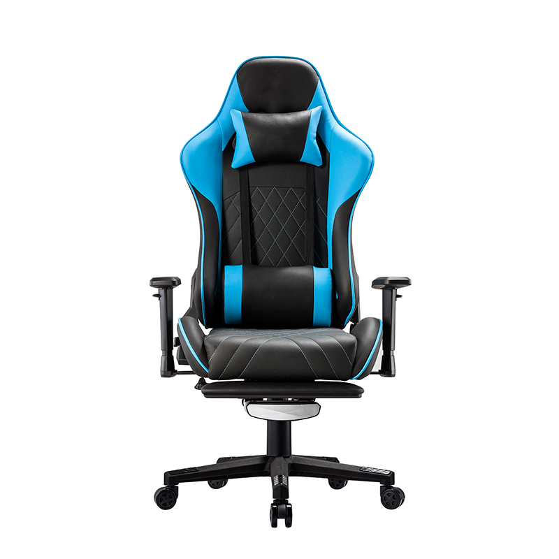Gamer Pu Leather Racing Gaming Stol sammenklappeligt stol Gaming Office Compute Gaming Stol med LED -lys
